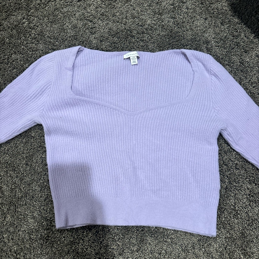 Topshop Lavender Knit Sweater